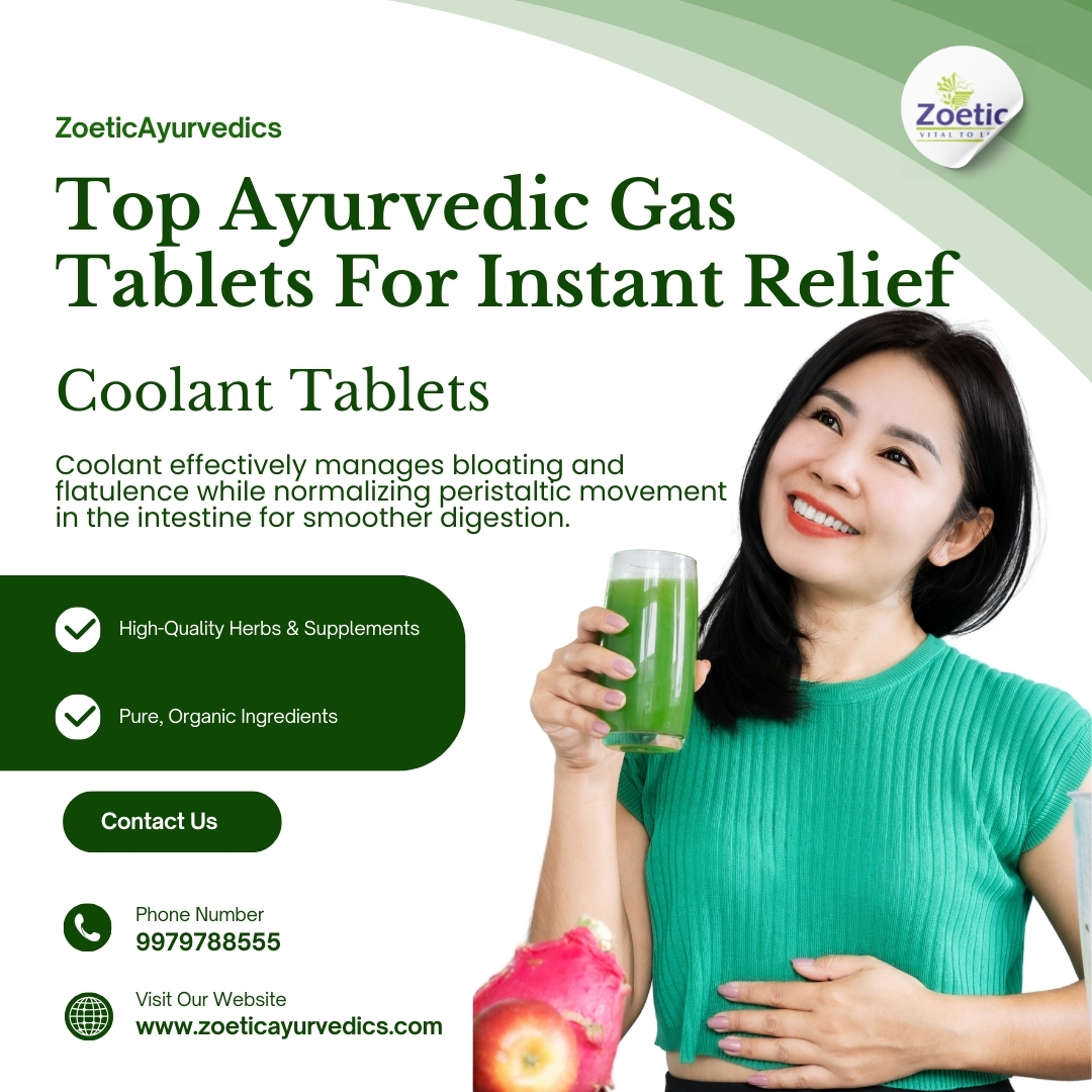 Buy Coolant Tablets: Top Ayurvedic Gas Tablets For Instant Relief